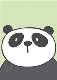 Grußkarte Panda
